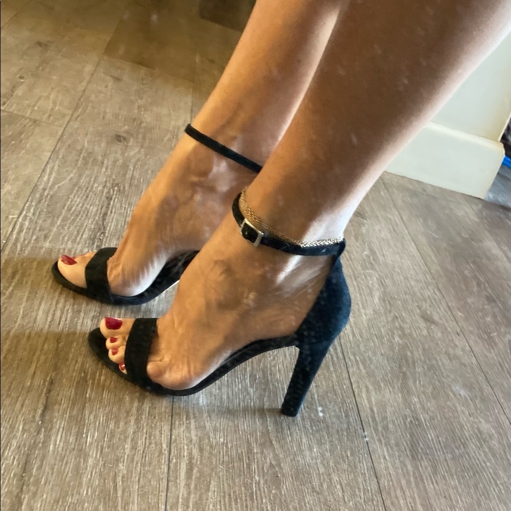 Barney’s NY Black suede heels, size 37 (fits like a 6.5 US)